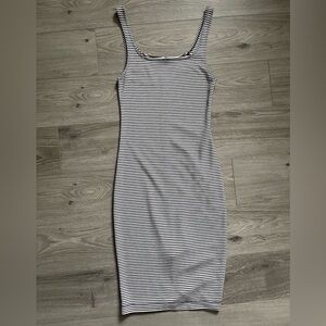 Zara Striped Bodycon Dress size Small